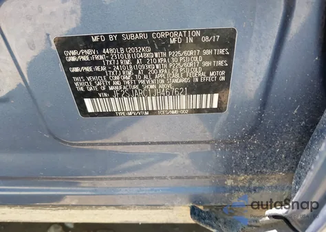 2018 Subaru Forester 2.5I Limited from USA, damaged, VIN JF2SJARC1JH467621